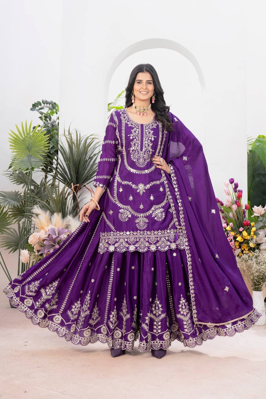 The Rani Pink Ceremonial Heritage Gharara